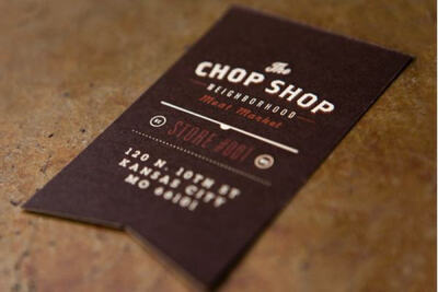 Ooh la la is an example of die cut die-cut business cards