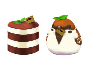 小鸟蛋糕