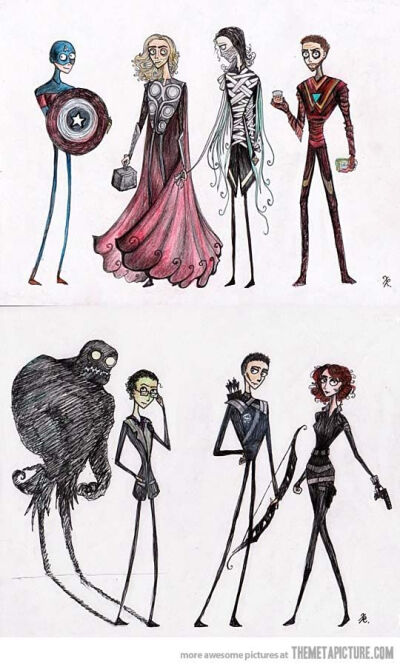 If Tim Burton made the Avengers…