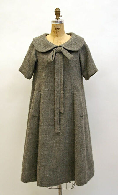 Vintage 1950s Wool + Silk Dress by Yves Saint Laurent spring/summer 1958