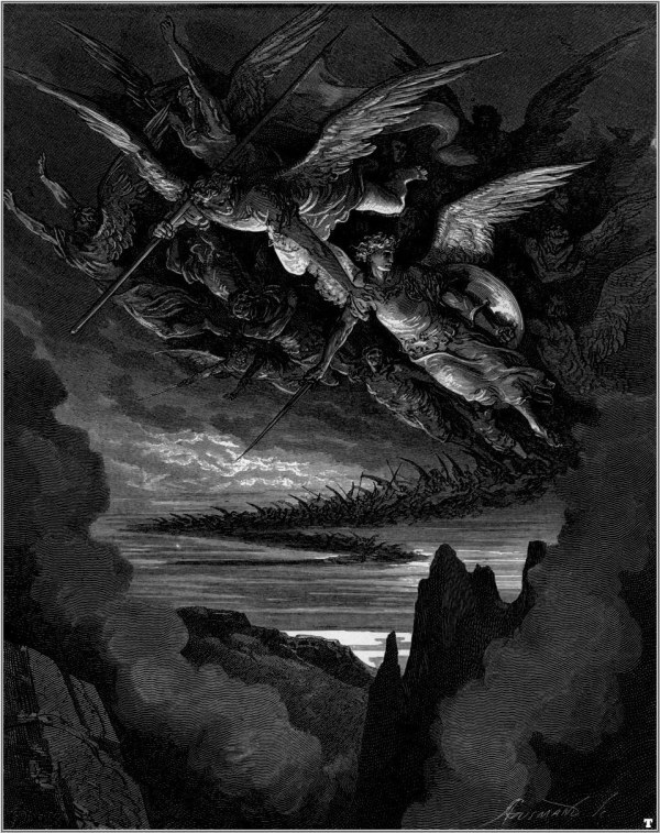 古斯塔夫多雷插画大图欣赏插画大师铁板画大师之失乐园