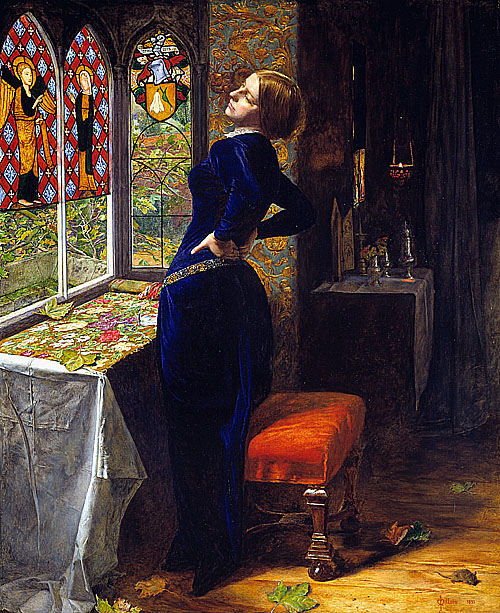 瑪麗亞 Mariana作 者：米雷 Millais John Everett館 藏 處：英國倫敦泰德畫廊 Tate Gallery, London