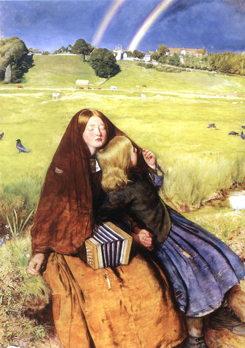 盲女 The Blind Girl作 者：米雷 Millais John Everett館 藏 處：英國伯明罕美術(shù)館 Birmingham Museums and Art Gallery, Birmingham