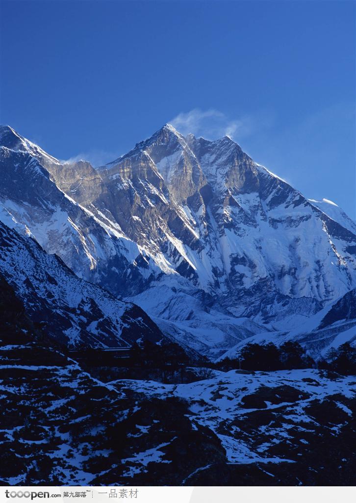 旅游风景区-山脉 山峰 高原积雪高清摄影图片素材