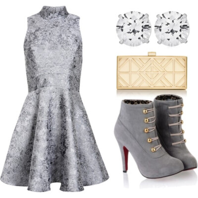 A fashion look from January 2014 featuring Miss Selfridge dresses, Tory Burch clutches and CARAT* earrings. Browse and shop related looks.