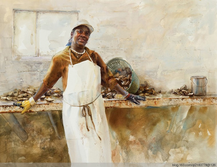 美国Mary.Whyte水彩画作品