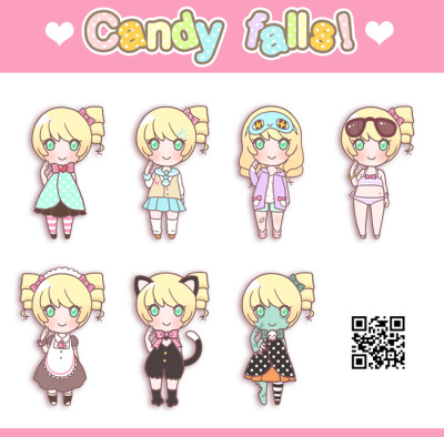 Candy Falls! Special Costumes by Motoko-Su