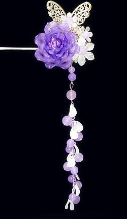 紫鸯花簪子