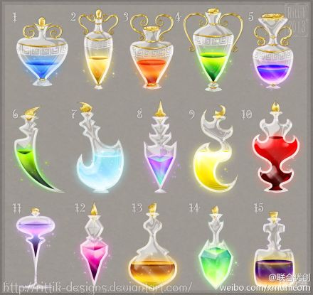 幻美的香水瓶子