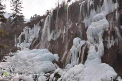 四川九寨沟雪景高清图片素材