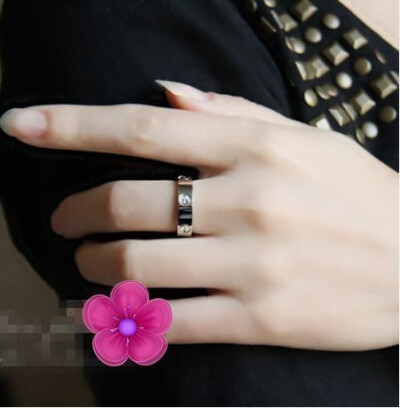小卡玫玫瑰金戒指 925纯银戒指情侣戒指男女韩版银首饰品生日礼物