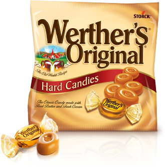 德国进口Werther's original经典奶油太妃糖硬糖款袋装 90g 现货