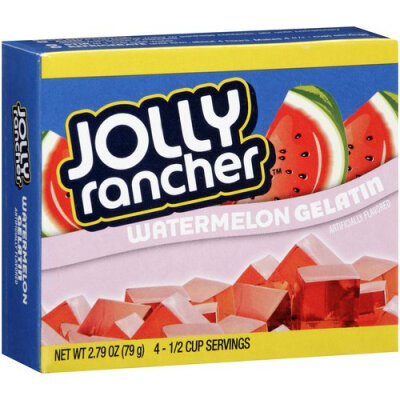美国进口jolly rancher啫喱果冻粉盒装 苹果西瓜口味 现货