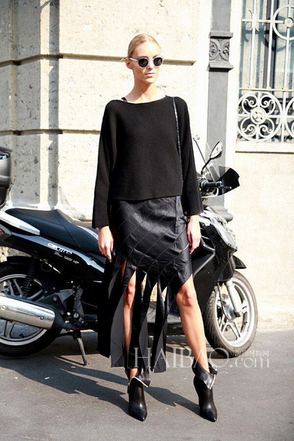 成熟利落的大女人风格，潇洒又帅气！“A”公子的品位真是没得说～