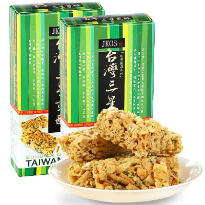 台湾进口 JKOS三星葱酥 130g*2两袋装零食 甜咸交融酥脆可口