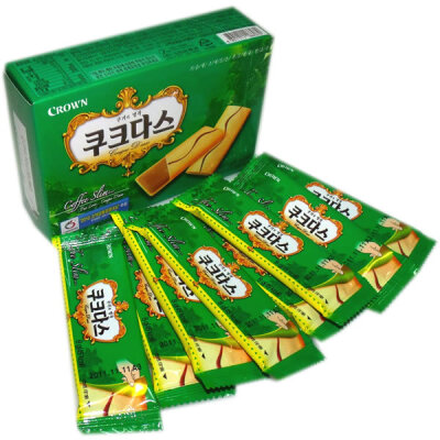 韩国食品 进口饼干 可拉奥咖啡蛋卷 小盒装 浓香酥脆 72g