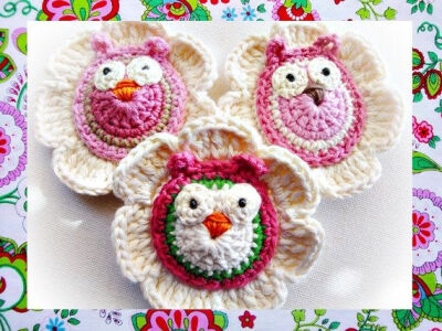 Instant Download Lovely Flowers With Owls by wonderfulhands, $4.80