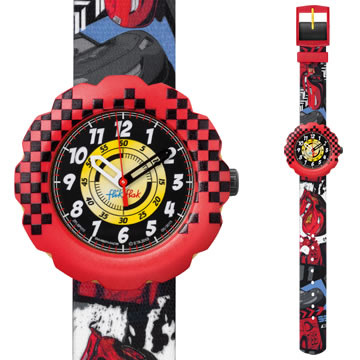 斯沃琪 Swatch 儿童手表 汽车总动员麦昆 ZFLSP002