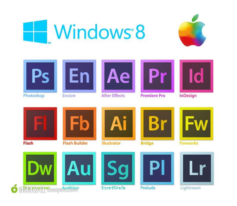 Adobe软件标志矢量素材