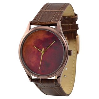 【香港设计师代购】月球纹路Moon Watch(Brown) 情侣表 包邮的图片