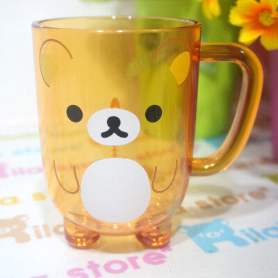 国内现货Rilakkuma 轻松熊立体造型漱口杯。懒熊棕