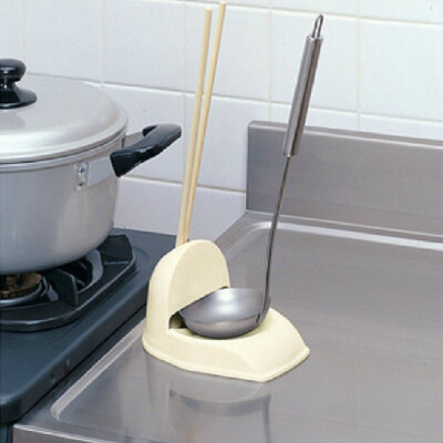 日本进口汤勺架 筷子勺子存放架 多功能厨房置物架子 塑料收纳架