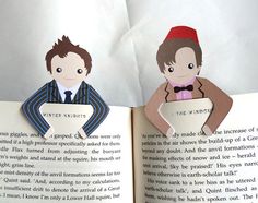 The Doctor bookmark set, number 10 and 11