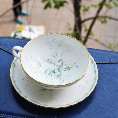 Daniel Samuels 茶杯碟 瓷 24K PK Royal Albert Doulton Tiffany