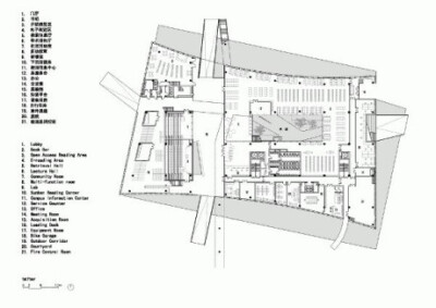 中国南方科技大学图书馆 / 都市实践 位于校区中心的图书馆立面采用了略微弯曲的弧形，对外部环境形成谦逊的姿态。师生每日往返于教学区与生活区时，会从不同方向途径此图书馆。 http://url.cn/N0ardO