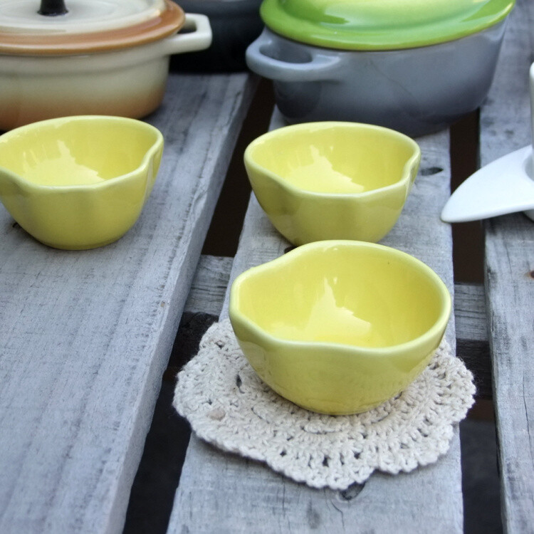  陶瓷小烤碗 调味碟 酱碟 DIY甜品碗 烘烤工具 烘培模具