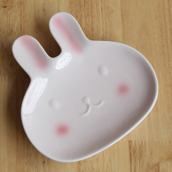 新款陶瓷异形碟子创意zakka日式兔子碟料理碟 小菜碟花生碟瓜果碟