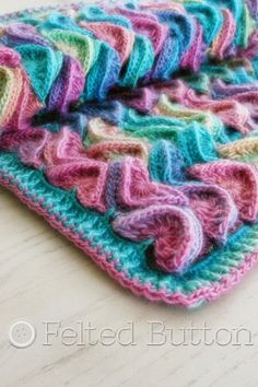 Sea Song Blanket Crochet Pattern by Felted Button