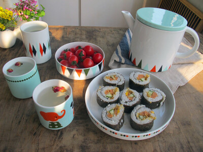 zakka杂货北欧几何系列水杯盘子家居厨房用具餐具碗碟