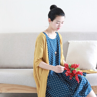 绿了芭蕉。7 无扣长款 无负担针织防晒空调衫 薄款