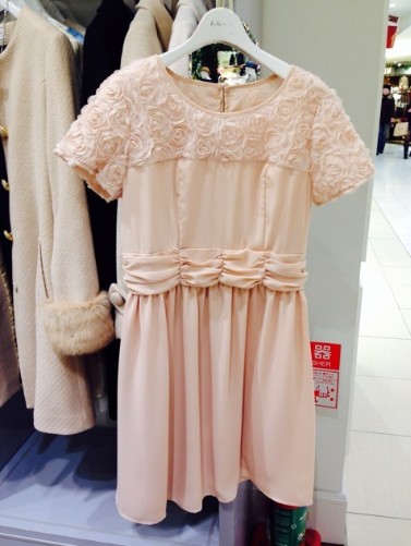 日单 立体花瓣花朵雪纺OP连衣裙