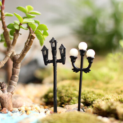 mxmade 苔藓微景观素材摆件 现代风路灯模型 DIY组装玩具装饰