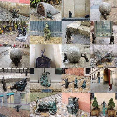 雕塑与旅途：世界最具创意雕像top25#5 Wroclaw 波兰 弗罗茨瓦夫城市雕塑