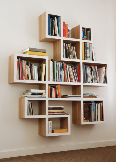 Cool bookshelf.