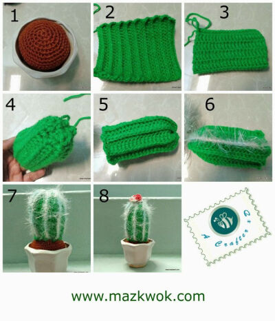 Icy cactus - free amigurumi pattern