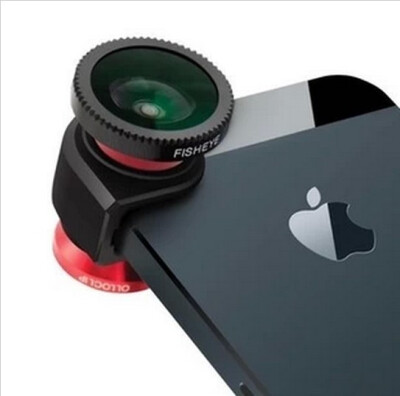 iPhone55S拍照镜头摄影像鱼眼广角微距镜头三合一特效手机镜头