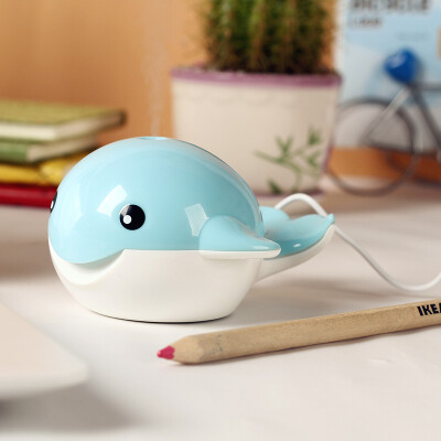 创意迷你空气加湿器 家用办公室桌面创意可爱鲸鱼USB静音 