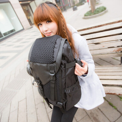 男女通用商务休闲大容量旅行包电脑包潮双肩包女韩版学生书包背包