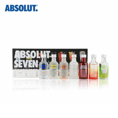 绝对伏特加Absolut Vodka 七味小酒伴洋酒组合套装 进口酒版烈酒