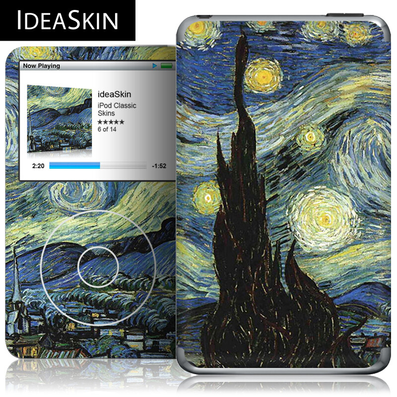 IdeaSkin iPod Classic iTouch2345全身贴纸彩膜梵高名画 星夜