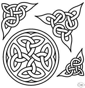 Celtic Knots 凱爾特結(jié) 圖案，這種繩結(jié)式的圖案出現(xiàn)在大概公元450年，象征著無(wú)限與永恒，常常被裝飾在墓地的十字架上。