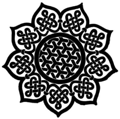 Celtic Knots 凱爾特結 圖案，這種繩結式的圖案出現(xiàn)在大概公元450年，象征著無限與永恒，常常被裝飾在墓地的十字架上。