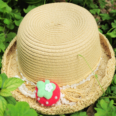  推荐糖果兔子圆顶短檐遮阳帽蕾丝出游甜美可爱卷边女夏季