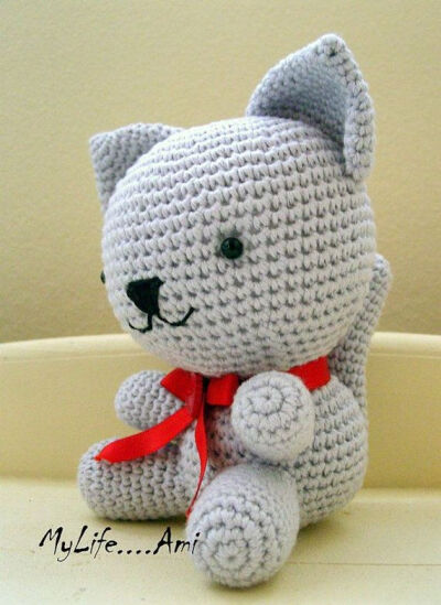 MyLife....Ami Amigurumi Cat by mylifeami on Etsy,