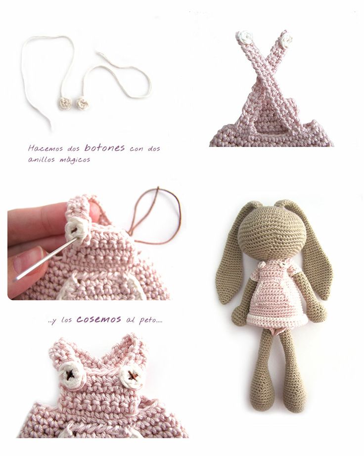 conejito amigurumi钩针9 Peluche德钩针Conejita德orejas largas AMIGURUMI