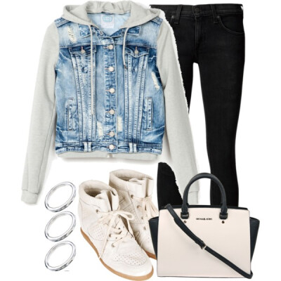 A fashion look from June 2014 featuring Rag &amp;amp; Bone jeans, Topshop sneakers and MICHAEL Michael Kors handbags. Browse and shop related looks.